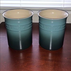 Le Creuset stoneware utensil crock in Ocean